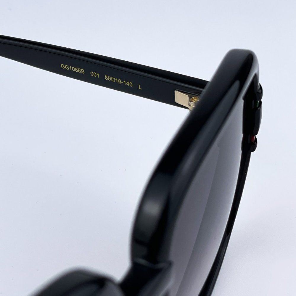 SALE! NEW GUCCI GG1066S 001 Black Gray Gradient Butterfly Women Sunglasses - Picture 10 of 12